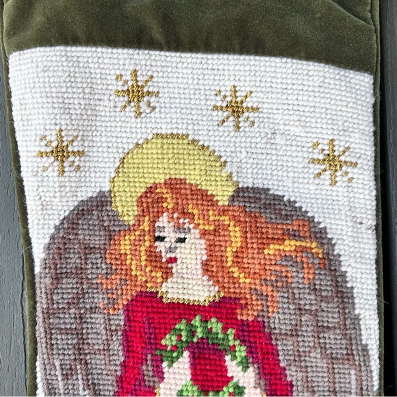Needlepoint Christmas Stocking Personal Creations Carol - Picture 3 of 10
